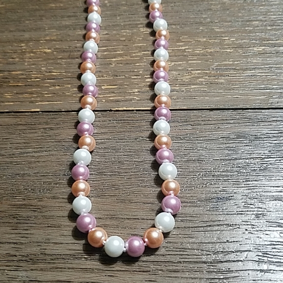 Tri colored akoya pearl necklace - Picture 1 of 6